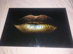 Golden lips op plexiglas 120x80 cm, Ophalen