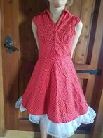 Vintage rock n roll jurk kind + petticoat, Kinderen en Baby's, Kinderkleding | Maat 128, Ophalen of Verzenden, Meisje, Jurk of Rok