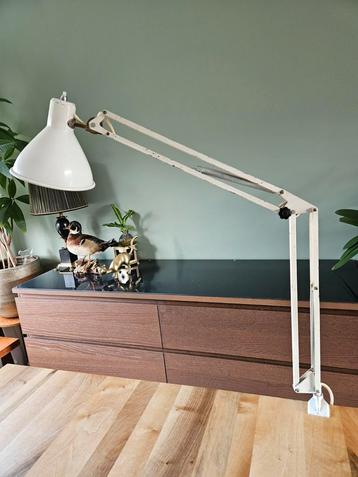 Vintage Rimsa architectenlamp/ bureaulamp wit beschikbaar voor biedingen