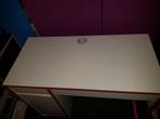 Wit met roze bureau, Huis en Inrichting, Bureaus, Ophalen, Gebruikt