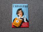 CABALLERO EMAILLE RECLAMEBORD, Ophalen, Zo goed als nieuw, Reclamebord