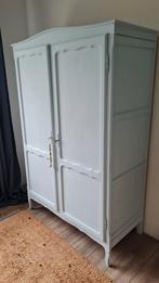Poederblauwe Kast - Biedermeier stijl -  121cm breed, Gebruikt, 100 tot 150 cm, Ophalen of Verzenden, 150 tot 200 cm