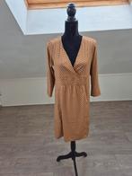 Stippel jurk. L, Maat 38/40 (M), Bruin, Zo goed als nieuw, Boven de knie