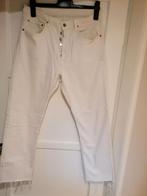 Levi's 501 witte jeans 31/30 crop met franje, Levi's, Lang, Maat 38/40 (M), Wit