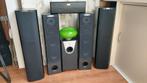 Quadral speaker set met center speaker en sub woofer, Gebruikt, Complete surroundset, 120 watt of meer, Ophalen