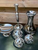 Set huis decoratie zilverkleur, Ophalen of Verzenden, Zo goed als nieuw