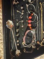 Partij echt zilver, oorbellen lepel ketting armband 925, Antiek en Kunst, Ophalen of Verzenden