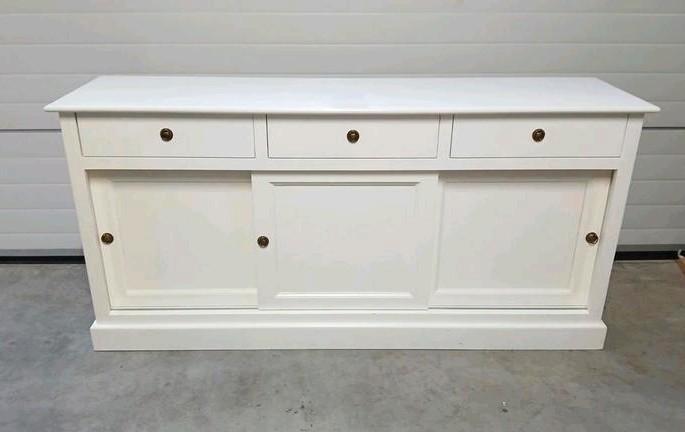 Wit dressoir van Het Kabinet, Huis en Inrichting, Kasten | Dressoirs, Gebruikt, 150 tot 200 cm, 25 tot 50 cm, Met lade(s), Met deur(en)