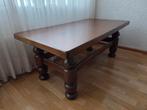 donker eiken salontafel 130 x 65, Ophalen, Gebruikt, 100 tot 150 cm, Eikenhout