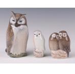 Royal Copenhagen uilen set 2999 834 1741 + B&G owl owls 3x, Verzamelen, Beelden en Beeldjes, Ophalen of Verzenden, Zo goed als nieuw