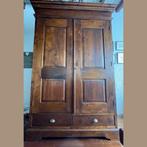 Mooie oude eiken kast met 4 legplanken en 2 lades, Huis en Inrichting, Ophalen, Gebruikt, 100 tot 150 cm, 200 cm of meer