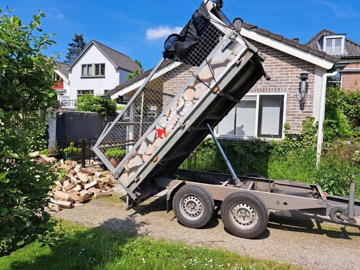 Mix Eiken /Essen/Berken | Thuis bezorgd | Vaste kuub, Tuin en Terras, Haardhout, Blokken, Overige houtsoorten, Minder dan 3 m³