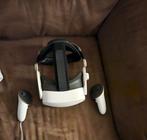 Meta quest 3s + elite strap + link kabel, Spelcomputers en Games, Virtual Reality, Verzenden, Zo goed als nieuw, Overige platformen
