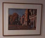 Utrecht Oude Gracht * Marcel Schellekens * Ingelijst, Antiek en Kunst, Kunst | Litho's en Zeefdrukken, Ophalen