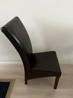 6 eetkamerstoelen, Huis en Inrichting, Stoelen, Ophalen, Gebruikt, Bruin, Vijf, Zes of meer stoelen