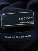 SocietyShop Cotton Cashmere Coltrui donker blauw, SocietyShop, Ophalen of Verzenden, Zo goed als nieuw, Maat 48/50 (M)