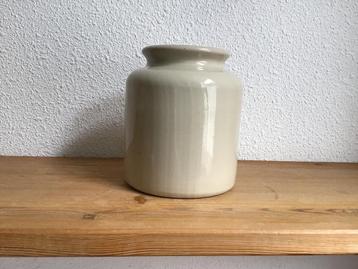 Franse brocante Gres mosterdpot. beschikbaar voor biedingen