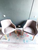 2 Kuipstoelen met Houten Poten, Huis en Inrichting, Stoelen, Ophalen, Hout, Twee, Zo goed als nieuw