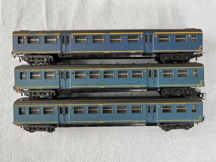 Lima NS Plan E rijtuigen 3x, Hobby en Vrije tijd, Modeltreinen | H0, Gebruikt, Wagon, Gelijkstroom, Lima, NS, Ophalen of Verzenden