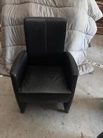 Eetkamer stoelen, Ophalen, Gebruikt, Zwart, Leer