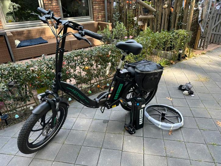 Electrische vouwfiets met dikke banden 20 inch, Fietsen en Brommers, Fietsen | Vouwfietsen, Zo goed als nieuw, Dames, Overige merken