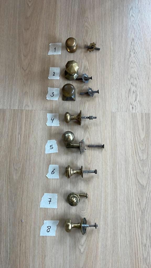 Messing Deurknoppen ANTIEK! Voordeurknop deurknop deur knop, Antiek en Kunst, Antiek | Koper en Brons, Ophalen of Verzenden