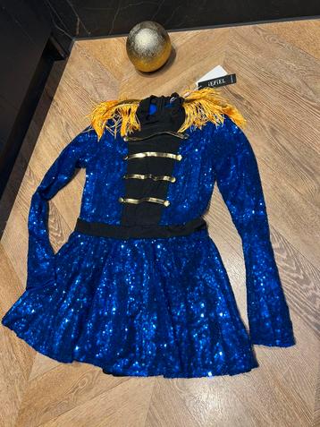 Glitter carnaval pietenjurk meisjes 140 nieuw disco Piet beschikbaar voor biedingen