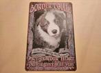 Metalen wandbord bordercollie (nieuw), Ophalen of Verzenden, Nieuw