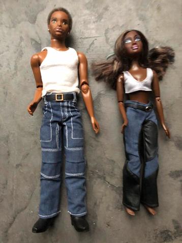 Flavas hip hop barbie mattel 2003 tre’& kiyoni. beschikbaar voor biedingen