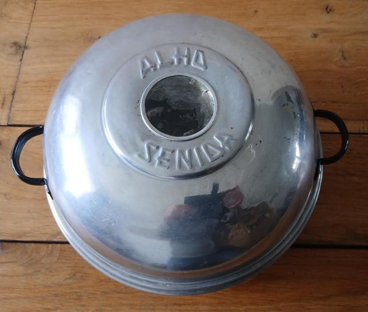 Vintage aluminium wonderpan. Merk Alho Senior, Huis en Inrichting, Keuken | Potten en Pannen, Gebruikt, Overige typen, Aluminium