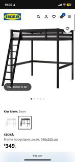 IKEA hoogslaper Stora, Huis en Inrichting, Slaapkamer | Stapelbedden en Hoogslapers, Gebruikt, Hoogslaper, Twijfelaar, 200 cm