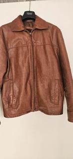 Echte leer jas maat M, Kleding | Heren, Bruin, Maat 48/50 (M), Ophalen of Verzenden, Zo goed als nieuw