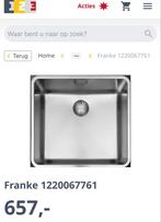 Franke RVS spoelbak, Ophalen, Nieuw, Minder dan 100 cm