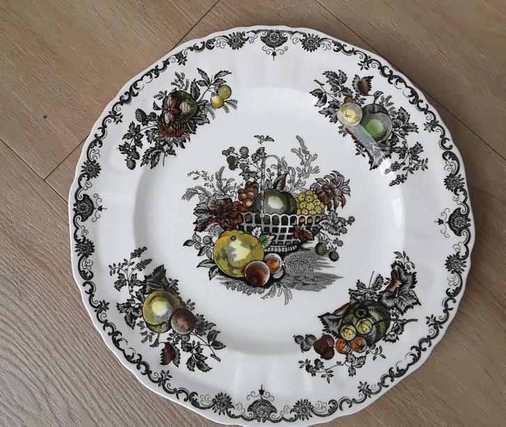 Vintage dinerbord Mason's Ironstone China, Fruit basket, Antiek en Kunst, Antiek | Servies los, Ophalen of Verzenden