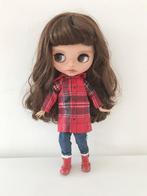 Blythe pop doll custom OOAK bruin haar, Verzamelen, Ophalen of Verzenden, Zo goed als nieuw, Pop