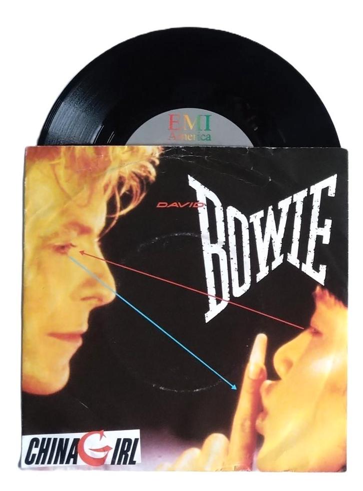 Top2000#0650 David Bowie - China girl (Schaars DE), Cd's en Dvd's, Vinyl Singles, Zo goed als nieuw, Single, Overige genres, 7 inch