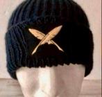 Marine Hand-Gebreide Wintermuts  KORPORAAL-SCHRIJVER, Verzenden, Marine, Nederland, Helm of Baret
