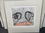 zeefdruk Aline Thomassen, titel Partenza, 41/ 300, Antiek en Kunst, Ophalen of Verzenden