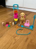 Barbie huisdieren (4 honden en 1 kat) met accessoires., Kinderen en Baby's, Speelgoed | Overig, Ophalen, Gebruikt, Meisje