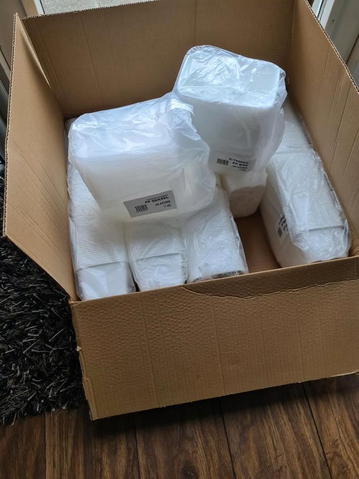 Plastic Bakken met Deksel - Maaltijdbakjes, Huis en Inrichting, Keuken | Keukenbenodigdheden, Ophalen of Verzenden