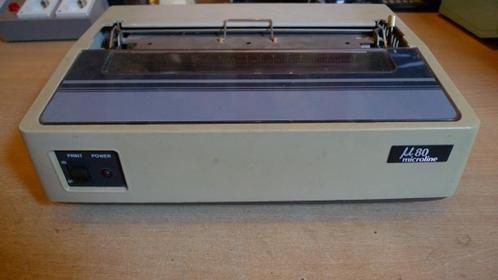 OKI  MicroLine µ80 matrix printer... (1979), Computers en Software, Printers, Zo goed als nieuw, Printer, Matrix-printer, Zwart-en-wit printen