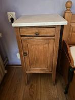 Te koop oud nachtkastje uit klooster, Ophalen, Zo goed als nieuw, Minder dan 45 cm, 70 cm of meer