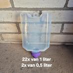 1 liter flessen en verschillende spuitjes zie foto's, Ophalen, Nieuw