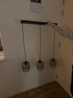 Moderne Hanglamp met 3 Lichtpunten, Huis en Inrichting, Lampen | Hanglampen, Ophalen of Verzenden, Zo goed als nieuw, Glas, Minder dan 50 cm