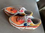 Nike Air Max 90 - Oranje/Geel - Gedragen, Ophalen of Verzenden, Gedragen, Oranje, Sneakers of Gympen