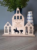 Gepersonaliseerde Sinterklaashuisjes met Naam, Nieuw, Ophalen of Verzenden, Bruin, Kaars