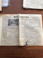 1944 3x Krant: Het Nieuws. Editie Geldersche vallei, 5 mei, Ophalen of Verzenden, 20e eeuw of later, Gelezen