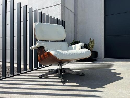 Vitra Eames lounge chair, wit, palissander, Huis en Inrichting, Fauteuils, Zo goed als nieuw, Hout, Metaal, Verzenden