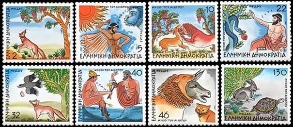 GRIEKENLAND 1987 Fabels van Aesopus, Michel: 1643 A-50 A, Po, Verzenden, Griekenland, Postfris