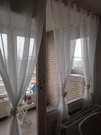 Gratis tule gordijnen - 4 stuks met ringen, Gebruikt, 100 tot 150 cm, 200 cm of meer, Wit
